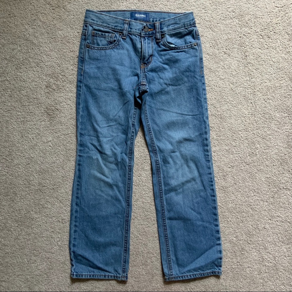 Boys Old Navy straight denim jeans size 8